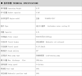 宝鼎履带90小型挖掘机技术参数