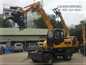山东宝鼎小型挖掘机厂家甘蔗抓装机产品