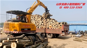 山东宝鼎小型挖掘机厂家抓木机产品