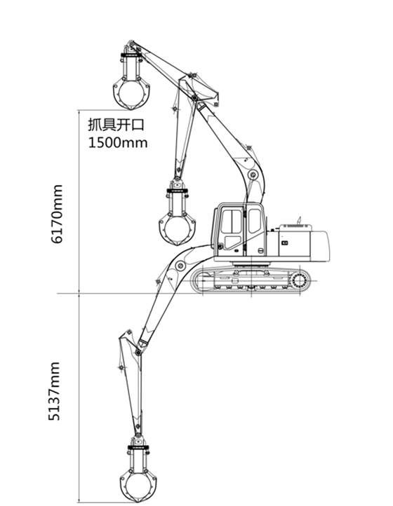 宝鼎150抓铁机