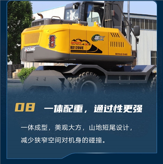 宝鼎BD120WE轮式抓木机