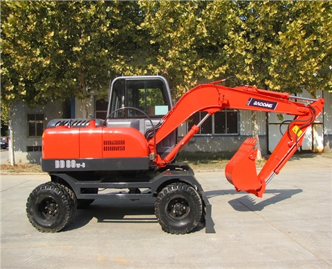 宝鼎小型轮式80-6挖掘机
