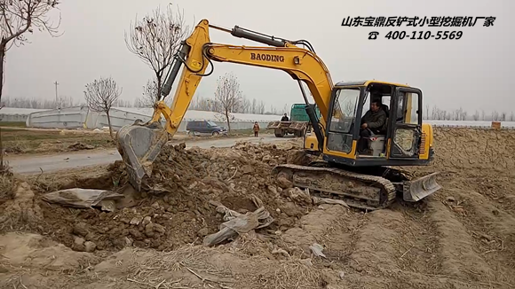 山东宝鼎反铲式国产小型挖掘机生产厂家