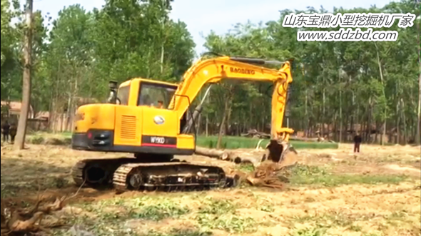 山东宝鼎厂家反铲式90小型挖掘机产品