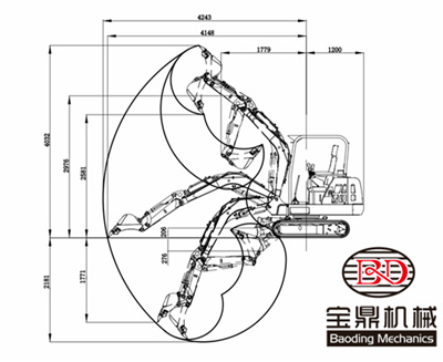 宝鼎23微型挖掘机参数