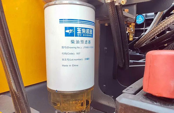 轮式挖掘机液压系统过滤