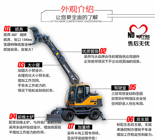 宝鼎出口抓木机95型号