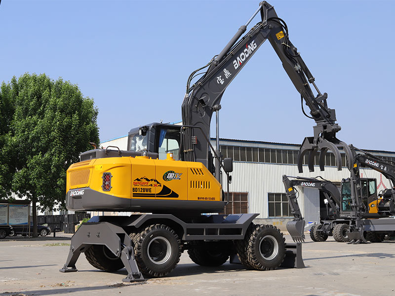 宝鼎BD120WE轮式抓木机,超强承载,作业更轻松 宝鼎BD120WE轮式抓木机,超强承载,作业更轻松