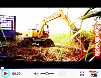 山东宝鼎轮式95抓木机 蔗木装卸机 甘蔗抓装机工作视频