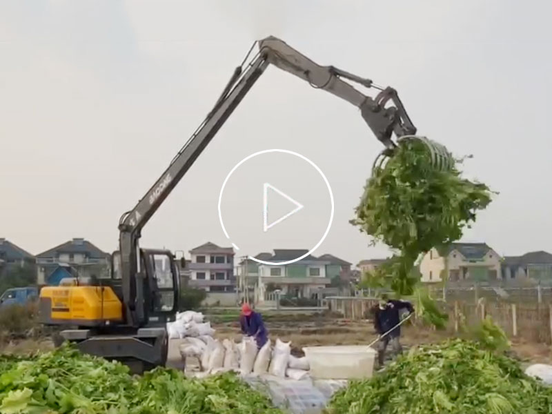 一机多用不设限,宝鼎加长臂抓木机解锁抓菜新场景 一机多用不设限,宝鼎加长臂抓木机解锁抓菜新场景