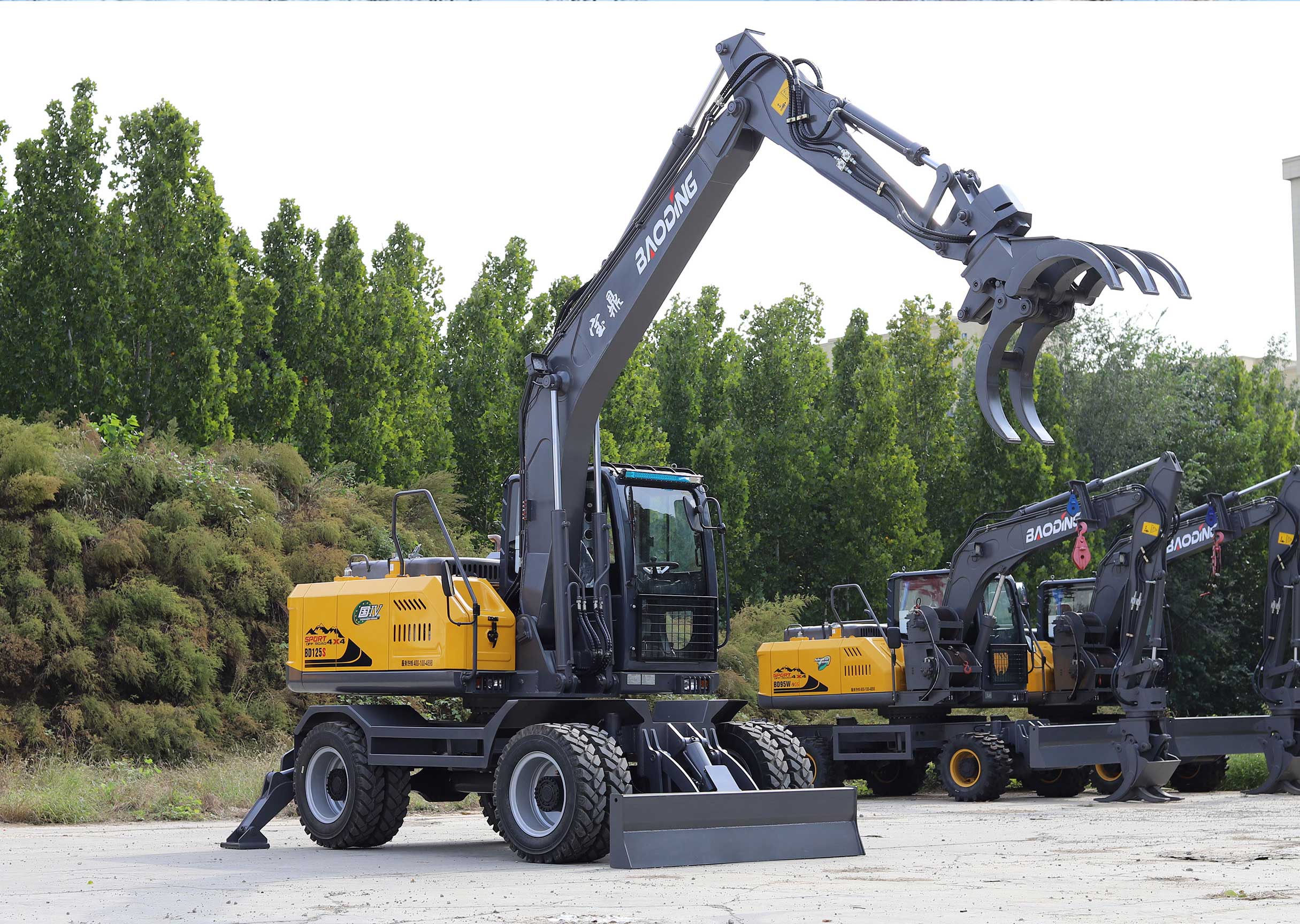 宝鼎BD125S轮式挖掘机工况图.jpg 宝鼎BD125S轮式挖掘机工况图.jpg